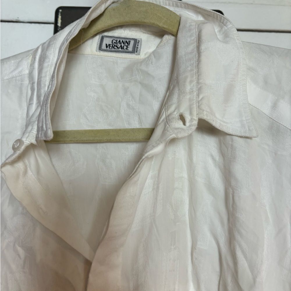 Vintage Gianni Versace dress shirt rare blouse classic top